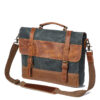 Fashion Men's Canvas Shoulder Messenger Bag Briefcase
