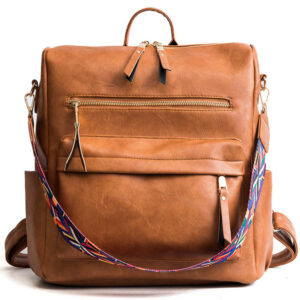 Vintage Large Capacity Soft Leather Backpack