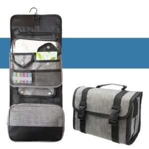 Portable Travel Bag With Hook Folding Large Capacity Cosmetic Bag