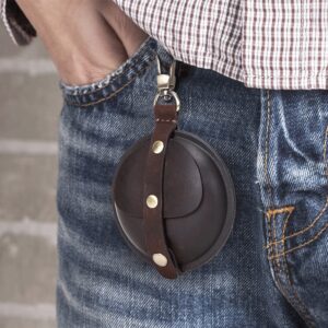 Leather Round Multifunctional Headphone Cup