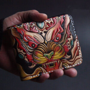 Handmade Leather Carved Men's Gift Wallet