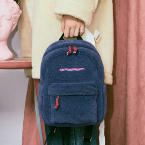 Fleece Embroidered Women's Backpack