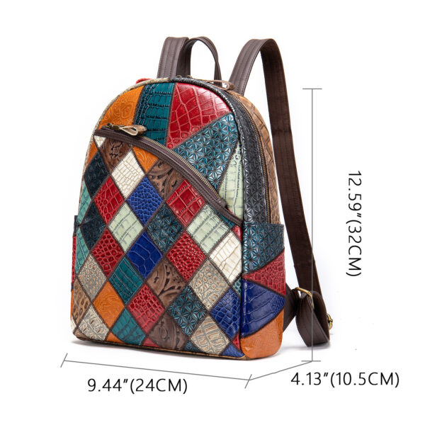 Women's Retro Leather Backpack Women's Gift Leather Backpack