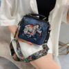 Exotic Auspicious Embroidery Women Shoulder Bag