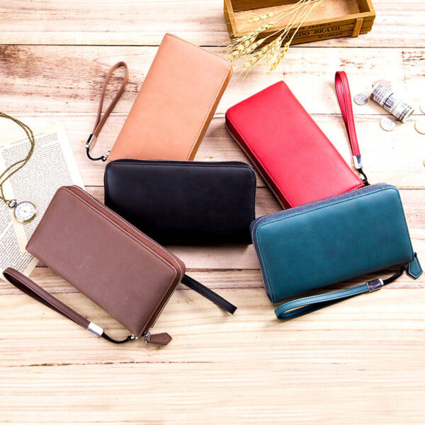Leather Long Multi-Card Women's Wallet