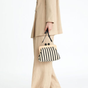 Wooden Buckle Strap Women's Bag
